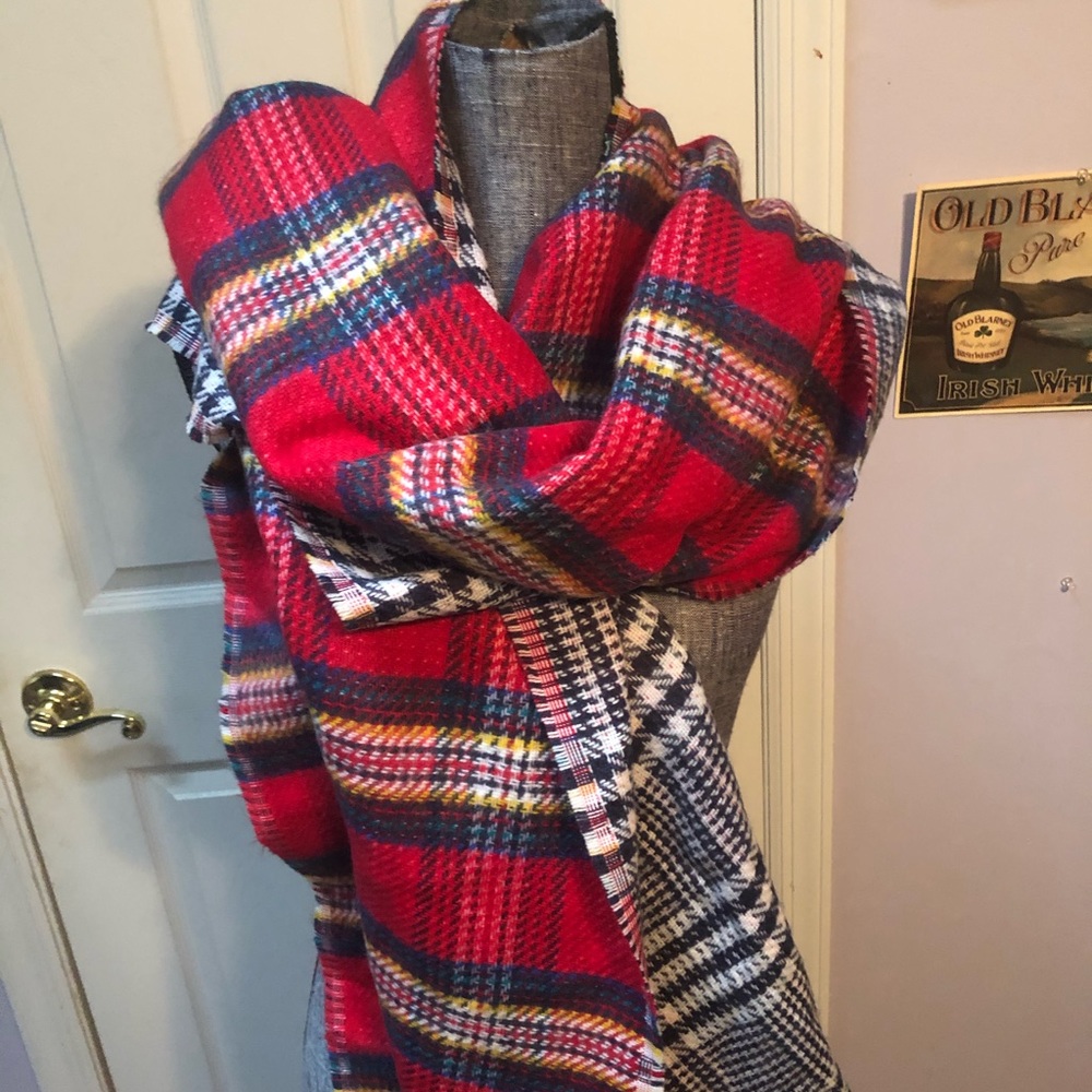 double sided blanket scarf